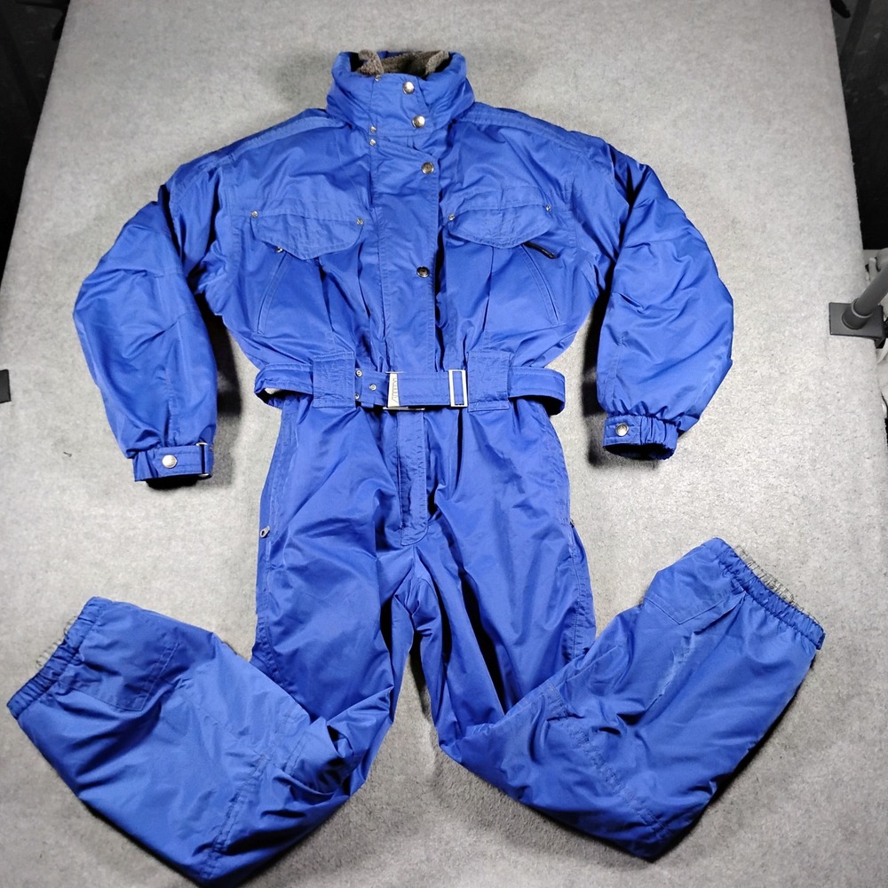 Killy Technical Equipment Women's Blue Vintage Retro One Piece Ski Suit Size 14